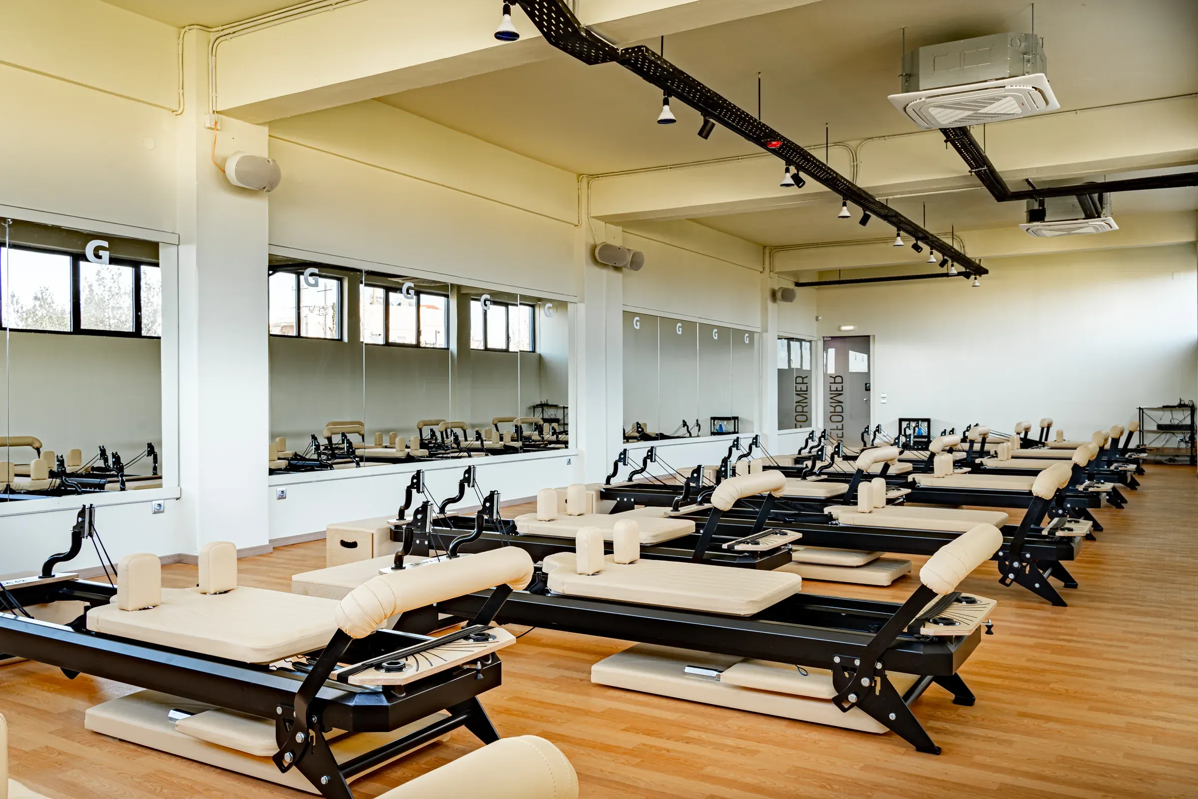 Το studio Reformer Pilates του Gymnasium στο Ούλωφ Πάλμε