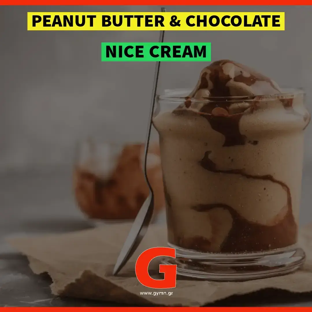 Peanut butter & chocolate nice cream