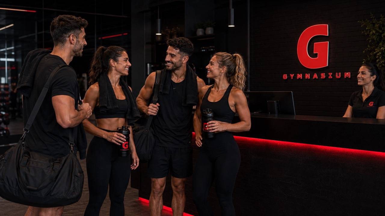 Ο χώρος προπόνησης του Gymnasium με εξοπλισμό Technogym