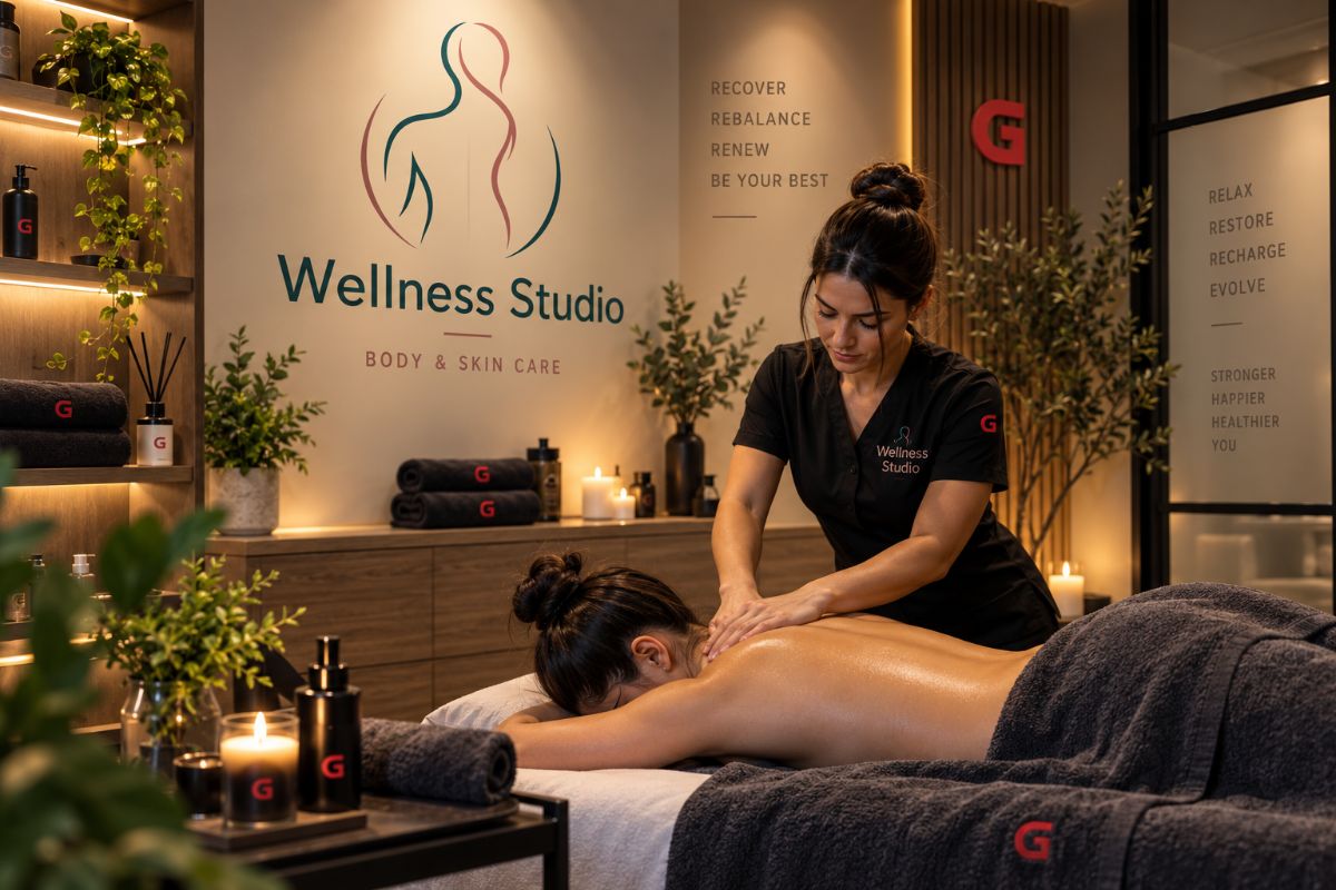 Μασάζ πλάτης στο Wellness Studio του Gymnasium